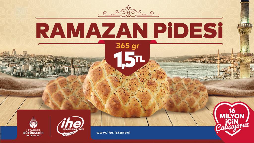 İBB PİDESİNDE GRAMAJ AYNI FİYAT 1,5 LİRA