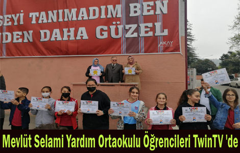 lemiz Mevlt Selami Yardm Ortaokulu rencileri TwinTV 'de