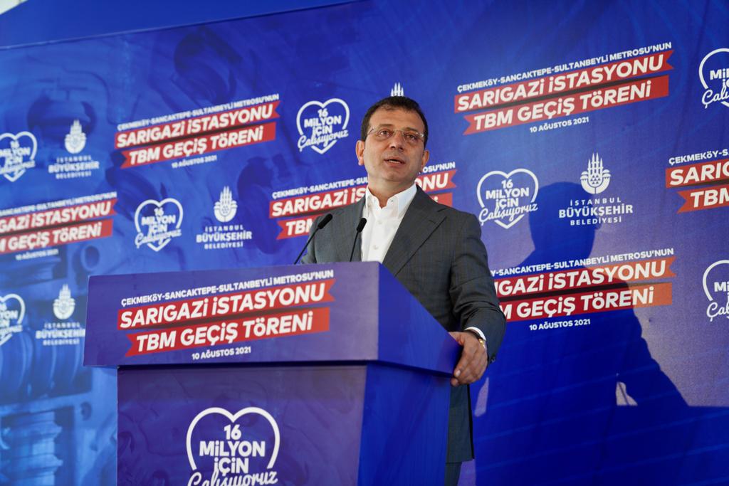 İMAMOĞLU’NDAN PARTİZANLIK GÖNDERMESİ:“BİZE OY VERSİN VERMESİN 16 MİLYONA METRO YAPIYORUZ”

