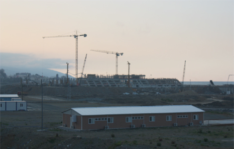 te stadyumdaki son durum.