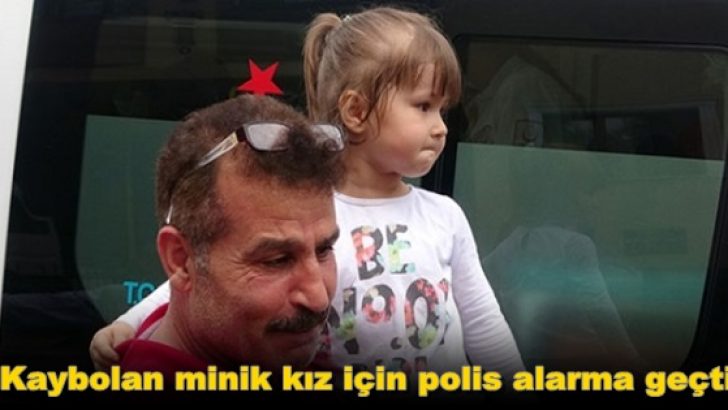Kaybolan minik kz iin polis alarma geti
