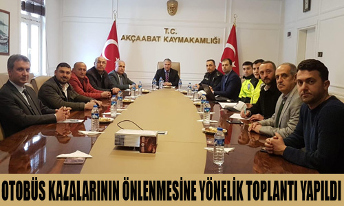 KAYMAKAM ACENTELERLE TOPLANTI YAPTI