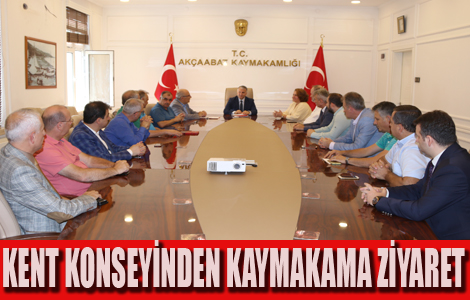 Kent Konseyinden Kaymakama Ziyaret
