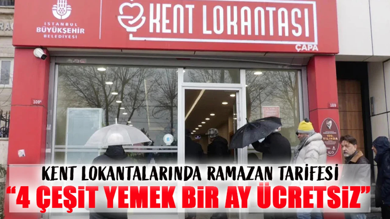 Kent Lokantalarnda 4 eit Yemek Bir Ay cretsiz
