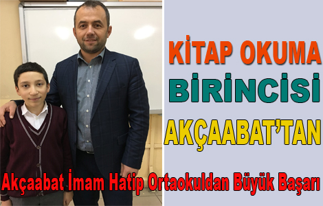 Kitap Okuma Birincisi Akaabat'tan kt
