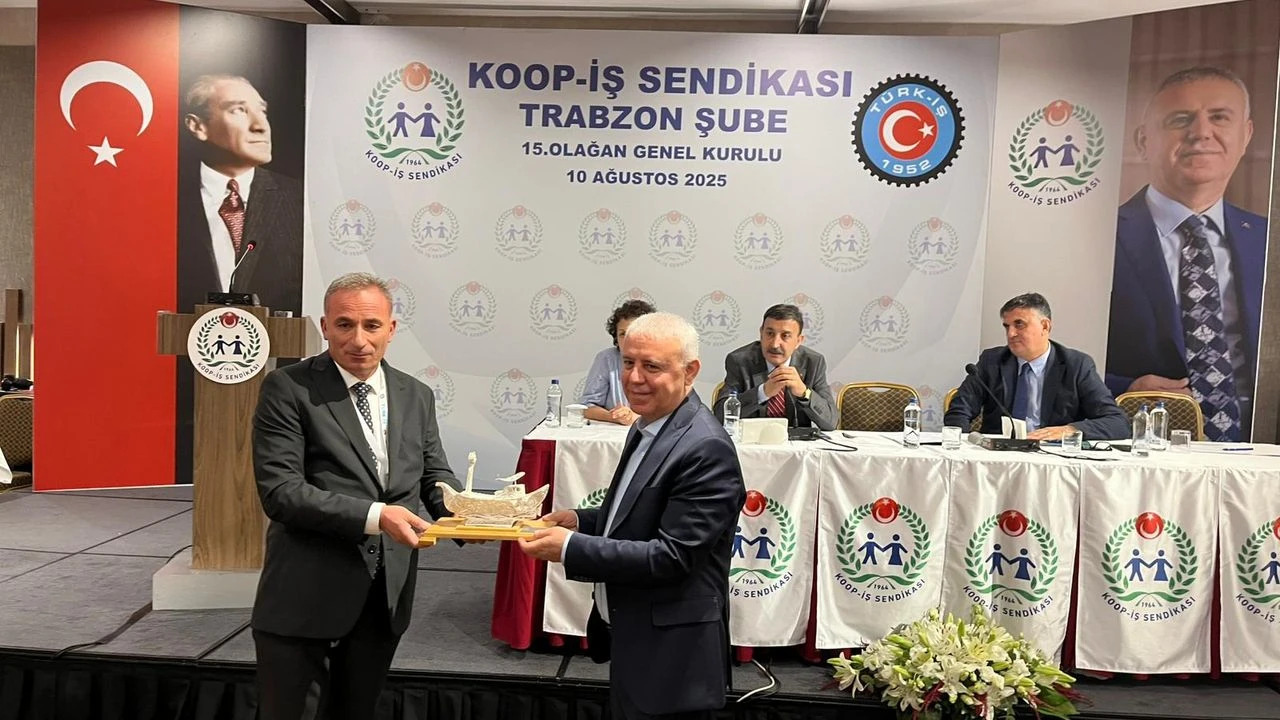 Koop-İş Trabzon Şubesi’nde Fikri Öksüz Güven Tazeledi
