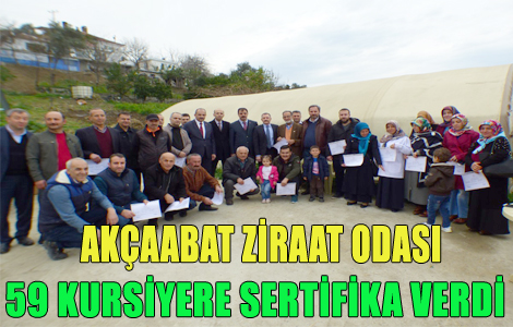 MANTAR ÜRETİCİLERİ SERTFİKALARINI ALDI