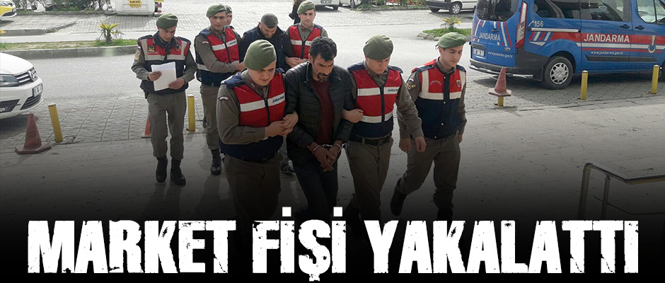 MARKET FİŞİ YAKALATTI.