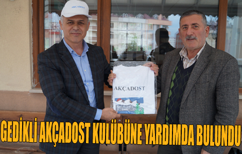 Metin Gedikli Akadost kulbne yardmda bulundu
