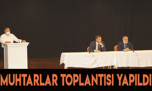 Muhtarlar aşı konusunda bilgilendirildi.