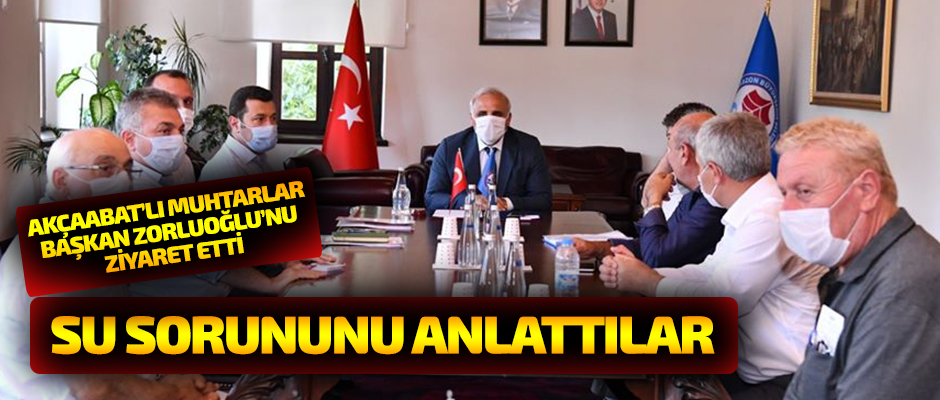 Muhtarlar Su sorununu anlattlar 