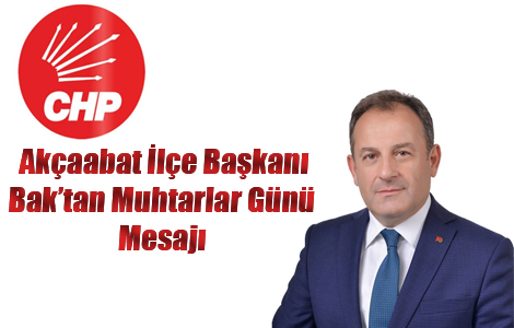 Mustafa Bak'tan Muhtarlar Gn Mesaj