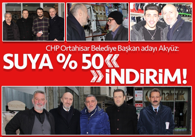 Ortahisar Bakan aday Akyz: Suya Yzde 50 indirim 
