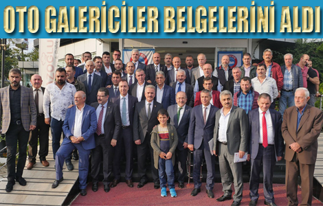 Oto galericileri yeterlilik belgelerini ald

