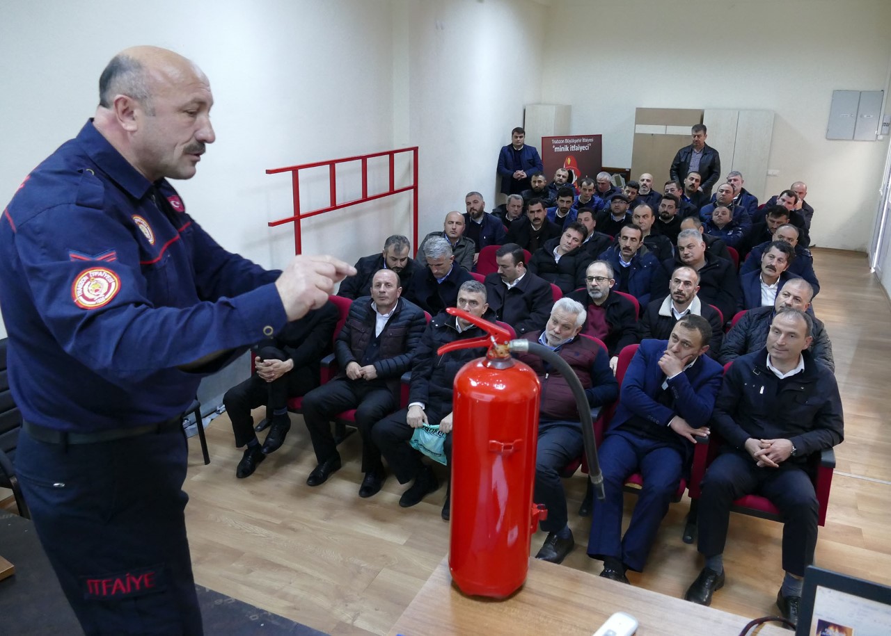 Otobs ofrlerine yangn eitimi veriliyor

