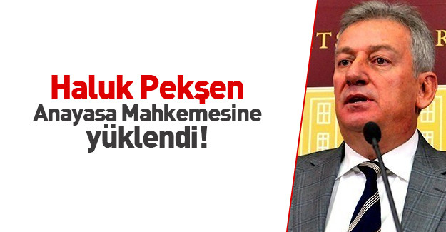 Peken, Anayasa Mahkemesi'ne yklendi.