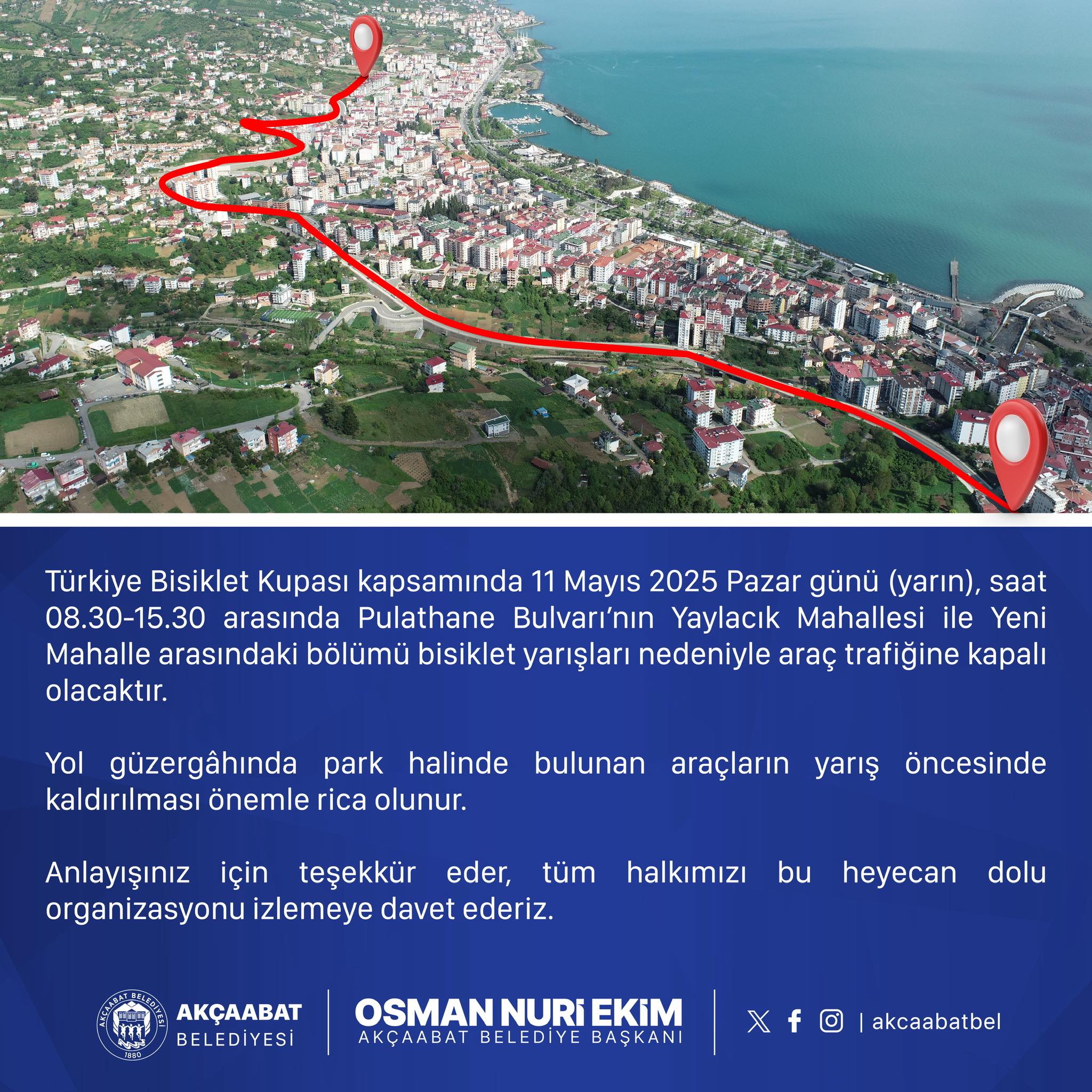 PULATHANE BULVARI TRAFE KAPATILACAK
