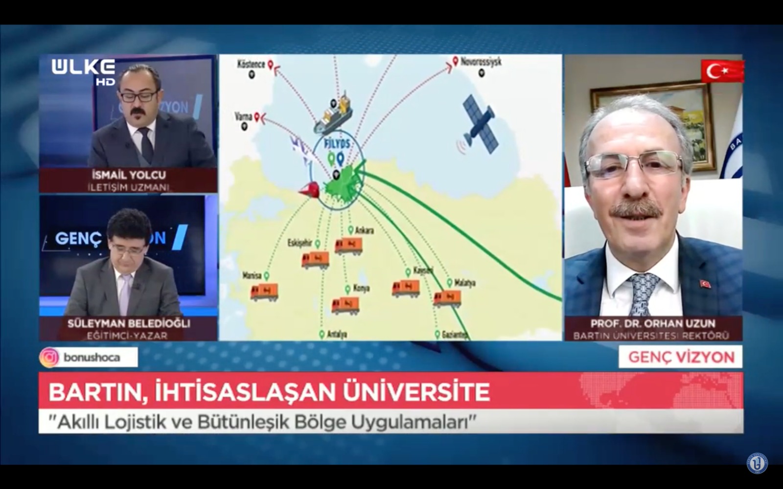 Rektr Uzun, LKE TV Gen Vizyon programna konuk oldu

