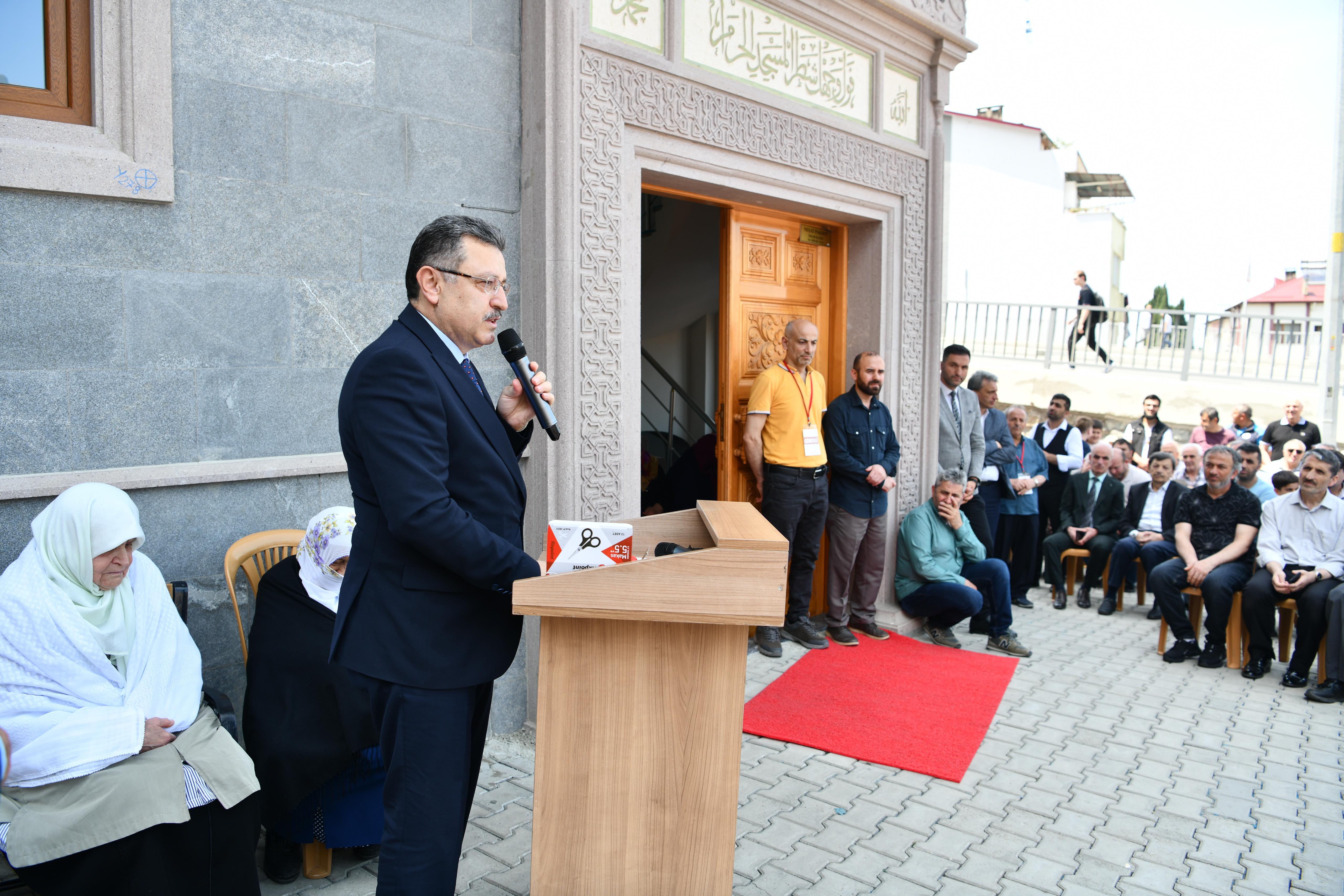 RESTORE EDİLEN 'GÖZAÇAN CAMİİ VE KUR'AN KURSU' AÇILDI