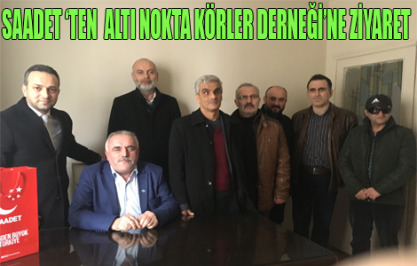 Saadet Partisinden Alt Nokta Krler Derneine ziyaret.