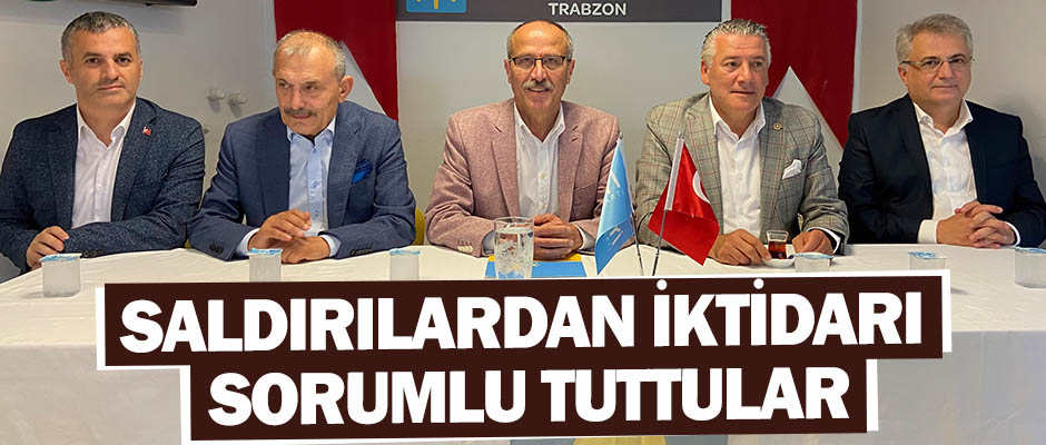 Saldrlardan iktidar sorumlu tuttular 