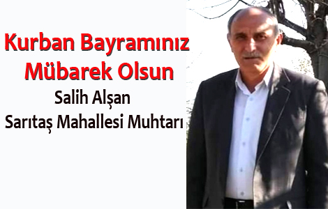 SALİH ALŞAN'DAN BAYRAM MESAJI