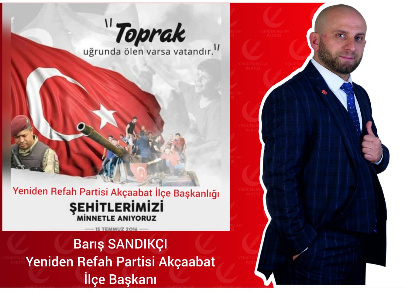 SANDIKI'DAN 15 TEMMUZ MESAJI