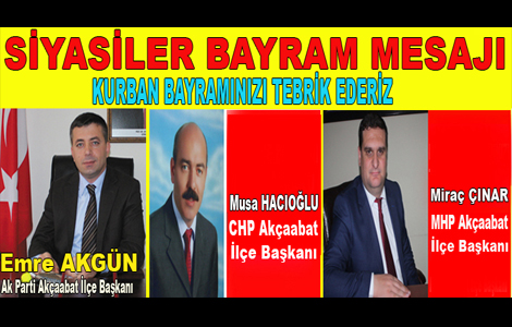 Siyasiler Mesaj Yaynlad.

