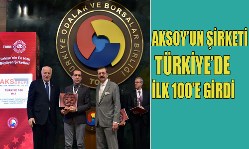 TOBB AKS GRUP İNŞAAT’I ÖDÜLLENDİRDİ