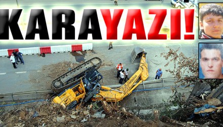 Trabzon Akyazı'da iş makinası devrildi:1 ölü