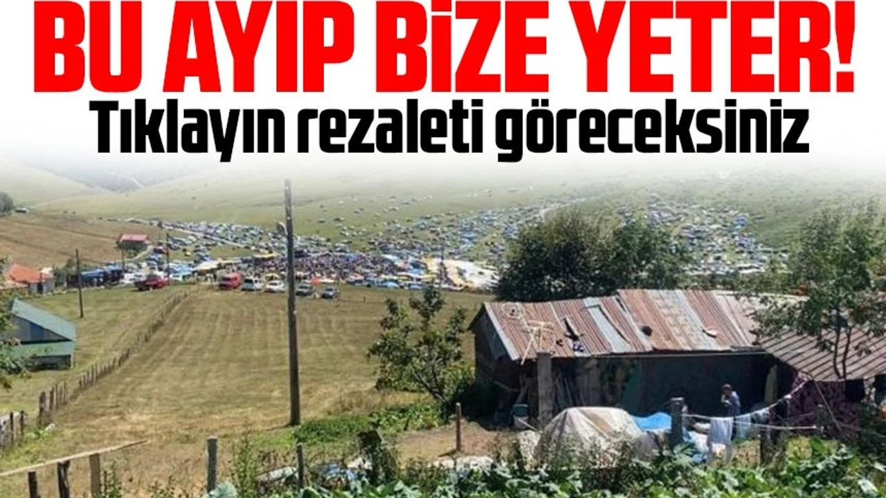 Trabzon Honefter Yaylası'nda Şenlik Sonrası Çöp Tepkisi