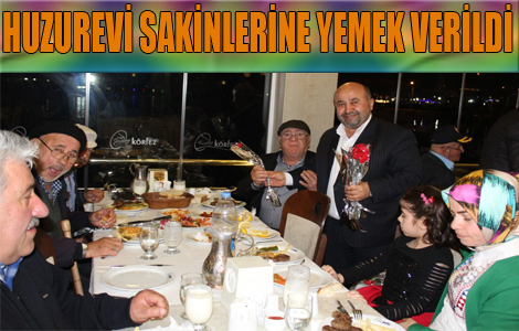Trabzon huzurevi sakinlerine  yemek verildi.

