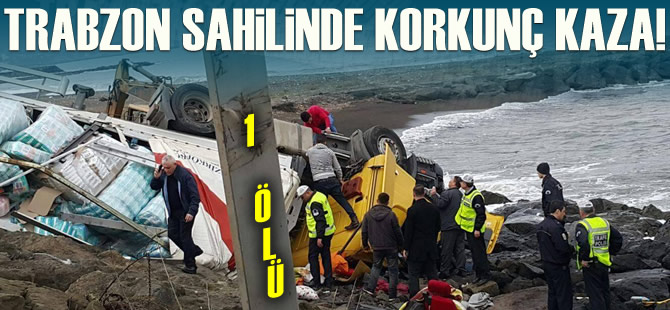 Trabzon Sahilinde Korkun Kaza!
