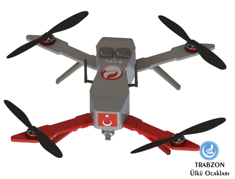 Trabzon lk Ocaklarndan 'Yerli ve Milli Drone' Tasarm
