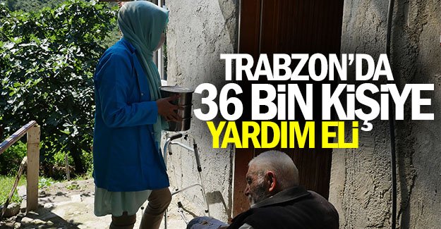 Trabzon'da 36 bin kişiye yardım eli