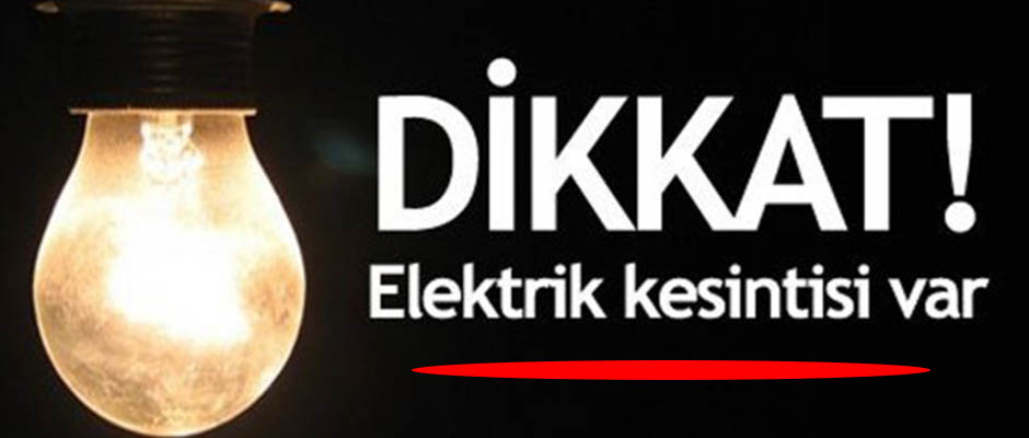 Trabzon'da ok sayda mahallede elektrik kesintisi 