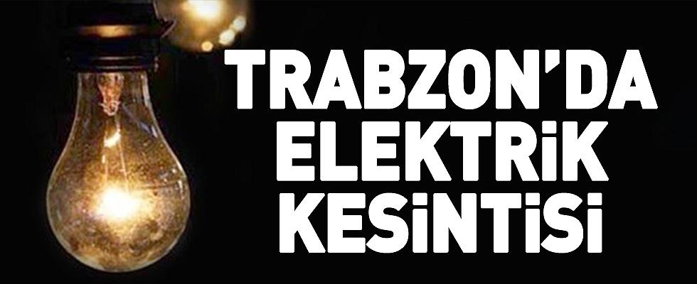 TRABZON'DA ELEKTRK KESNTS