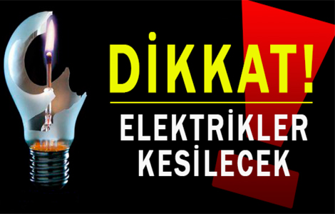 Trabzon'da o ilelerde elektrikler kesilecek!

