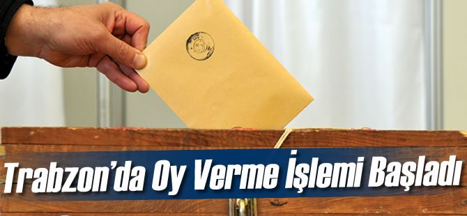Trabzon'da Oy Verme lemi Balad
