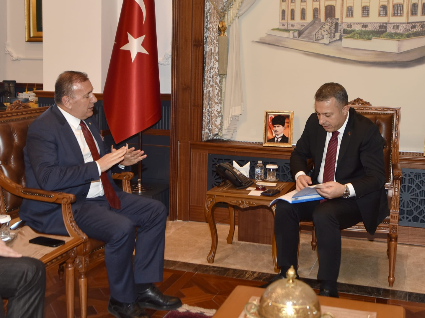 TTSO’nun Hasta ve Yaşlı Bakım Milli İstihdam Projesi Vali Şahin’e anlatıldı