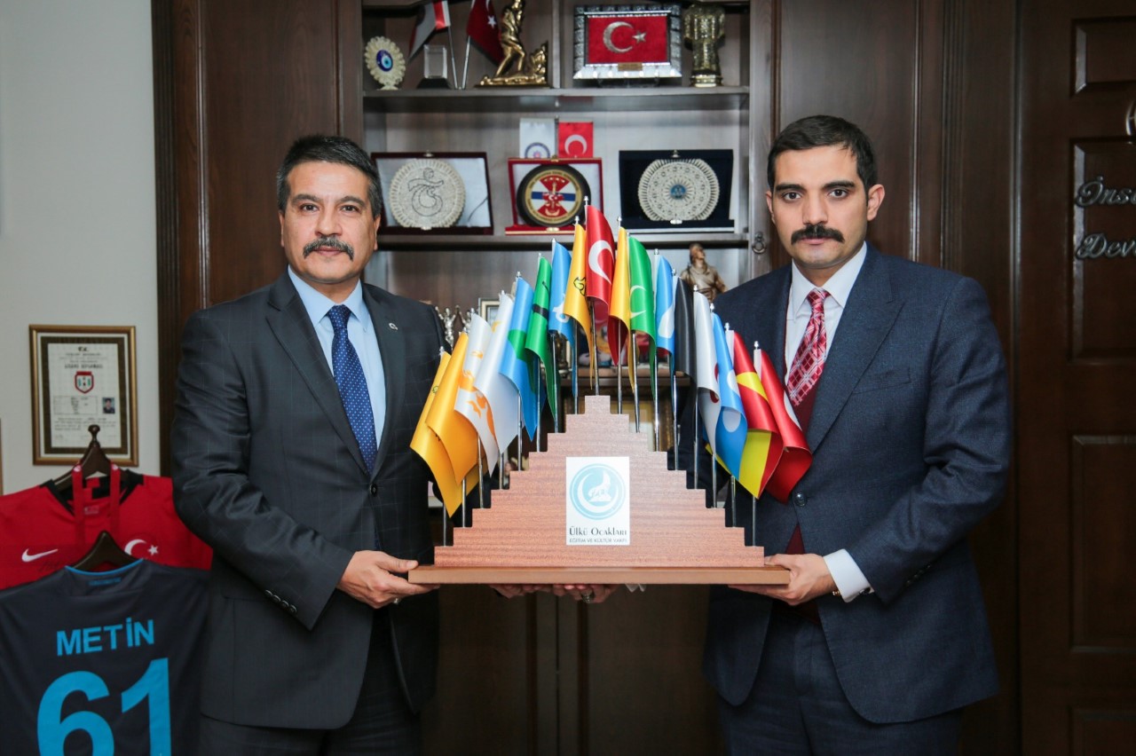 ÜLKÜ OCAKLARI EĞİTİM ve KÜLTÜR VAKFI GENEL BAŞKANI SİNAN ATEŞ TRABZON’DA