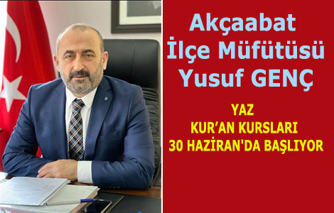 YAZ KURAN KURSLARI 30 HAZRAN'DA BALIYOR