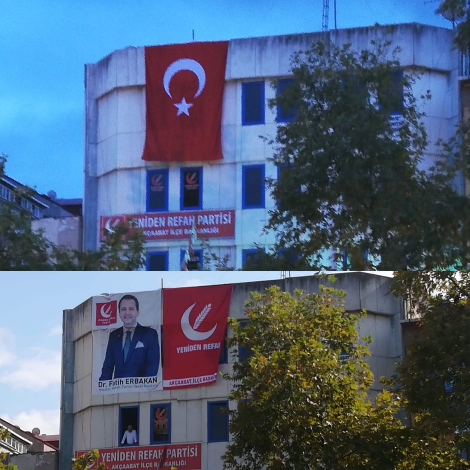 YENİDEN REFAH'TAN BAYRAKLI DESTEK