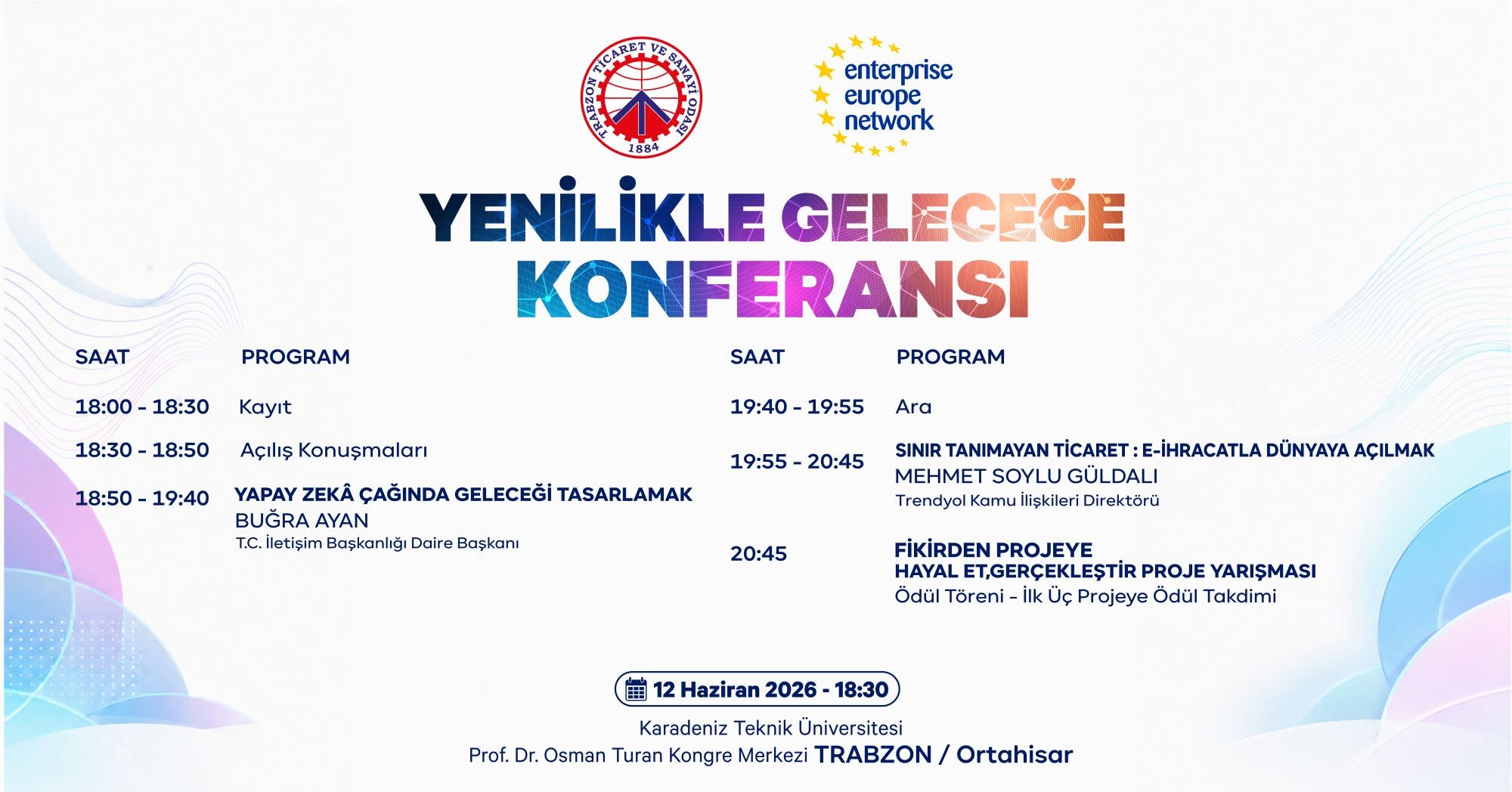 “Yenilikle Geleceğe” Konferansı Trabzon’da düzenlenecek